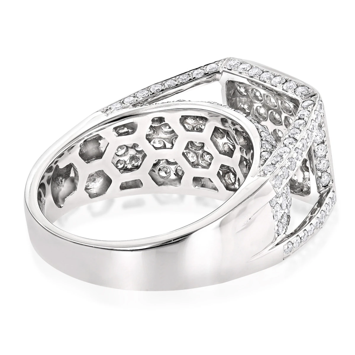 14K White Gold Designer Diamond Ring 2.79ct 6 14K White Gold Designer Diamond Ring 2.79ct - Image 4