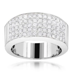 14K Yellow Gold Designer Diamond Wedding Band Women's Or Men's Pave Diamond Ring -H'Hen Sale Store 14k designer diamond wedding band 167ct p 40411 wh