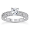 14K White Gold Designer Vintage Diamond Solitaire Engagement Ring 0.50ct -H'Hen Sale Store 14k designer vintage diamond solitaire engagement ring 050ct p 35090 white 20220420 20220426