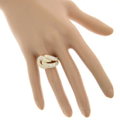 14K Yellow Gold Diamond Fashion Ring For Women 2.30ct 7 14K Yellow Gold Diamond Fashion Ring For Women 2.30ct -H'Hen Sale Store 14k diamond fashion ring 230ct p 42072 bodye