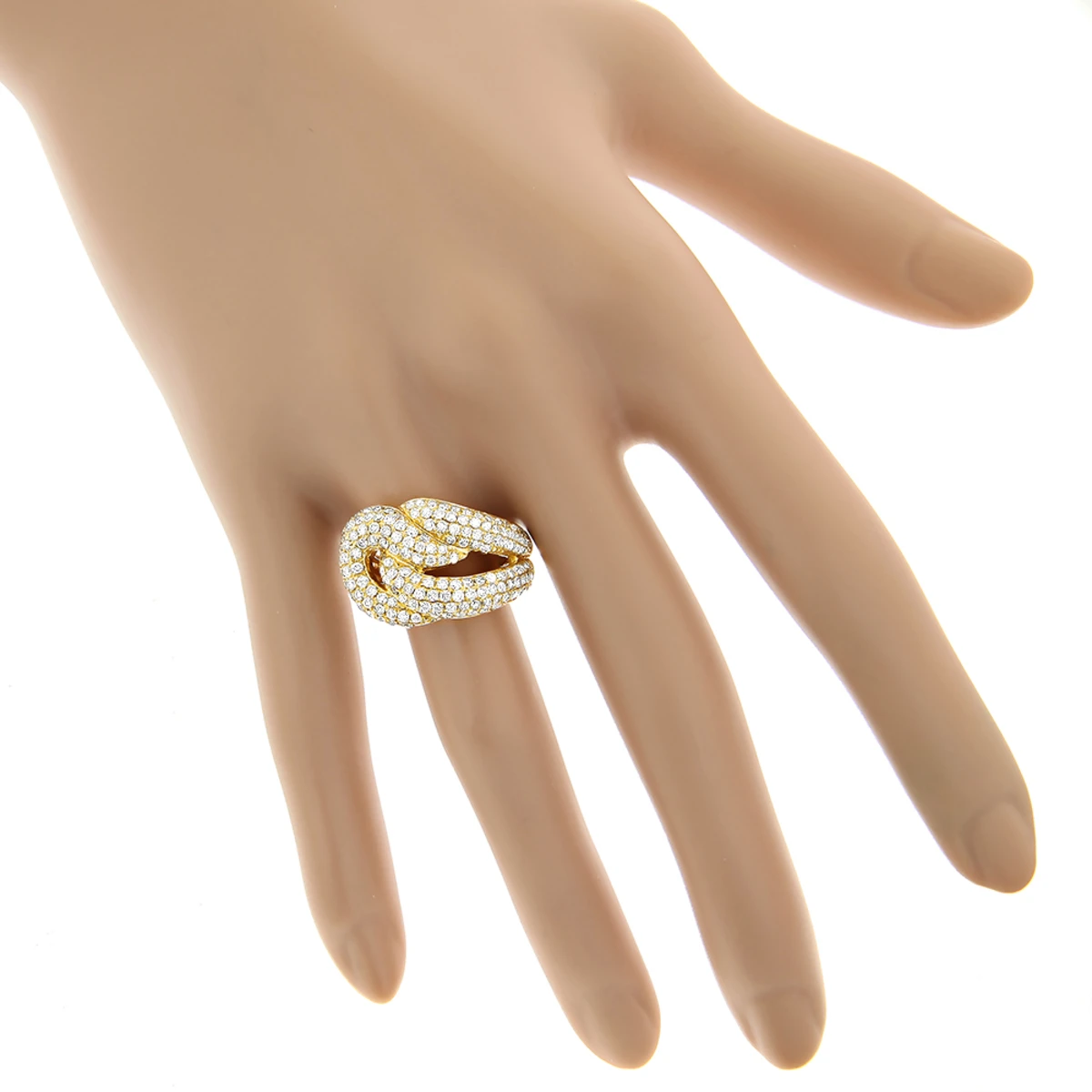 14K Yellow Gold Diamond Fashion Ring For Women 2.30ct 5 14K Yellow Gold Diamond Fashion Ring For Women 2.30ct - Image 3