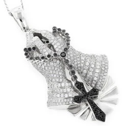 14K Yellow Gold Diamond Praying Hands Rosary Cross Pendant 6ct -H'Hen Sale Store 14k diamond praying hands pendant 629ct p 40389 wh