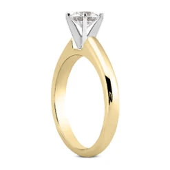 14K White Gold Diamond Solitaire Engagement Ring 0.50ct -H'Hen Sale Store 14k diamond solitaire engagement ring 050ct p 35129 back yellow 20220420 20220426