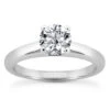 14K White Gold Diamond Solitaire Engagement Ring 0.50ct