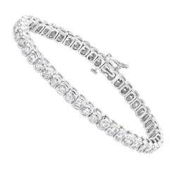 14K Yellow Gold Round Diamond Tennis Bracelet Half Bezel Setting 8ct 9 14K Yellow Gold Round Diamond Tennis Bracelet Half Bezel Setting 8ct -H'Hen Sale Store 14k diamond tennis bracelet half bezel setting 8ct p 22516 wh