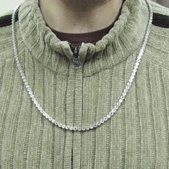 14K White Gold Fancy Color Diamond Chain Necklace Yellow Blue 5.55 -H'Hen Sale Store 14k fancy color diamond chain necklace yellow blue 555 p 6221bod