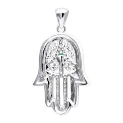 14K Yellow Gold Filigree Turquoise Diamond Hamsa Pendant 0.19ct -H'Hen Sale Store 14k filigree turquoise diamond hamsa pendant 019ct p 35756 backwh