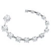 14K White Gold 13 Stone Diamond Journey Necklace 1.85ct