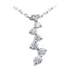 14K White Gold 7 Stone Diamond Journey Necklace 0.50ct -H'Hen Sale Store 14k gold 5 stone diamond journey necklace 050ct p 28151 white 20220426