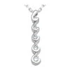 14K White Gold Designer 5 Stone Diamond Journey Necklace 0.75ct -H'Hen Sale Store 14k gold 5 stone diamond journey necklace 075ct p 28091 white 20220426