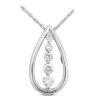 14K White Gold 5 Stone Diamond Journey Necklace 2ct -H'Hen Sale Store 14k gold 5 stone diamond journey necklace 2ct p 28149 white 20220426