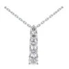 14K White Gold Prong Set 5 Stone Diamond Journey Pendant 0.50ct 2 14K White Gold Prong Set 5 Stone Diamond Journey Pendant 0.50ct -H'Hen Sale Store 14k gold 5 stone diamond journey pendant 050ct p 28065 white 20220426
