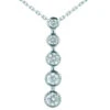 14K White Gold Designer 5 Stone Diamond Journey Pendant 1.50ct -H'Hen Sale Store 14k gold 5 stone diamond journey pendant 150ct p 28055 white 20220426