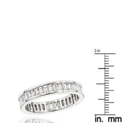 14K White Gold Baguette Diamond Eternity Ring 2.72ct 13 14K White Gold Baguette Diamond Eternity Ring 2.72ct -H'Hen Sale Store 14k gold baguette diamond eternity ring 272ct p 24916 rulerwh