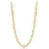 14K Yellow Gold Bezel Set Round Diamond Chain Necklace 4.75ct