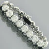 14K White Gold Cluster Designer Diamond Bracelet 15.40ct 1 14K White Gold Cluster Designer Diamond Bracelet 15.40ct -H'Hen Sale Store 14k gold cluster designer diamond bracelet 1540ct p 5988