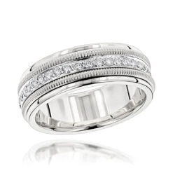 Men's 14K Yellow/Rose Gold Comfort Fit Diamond Wedding/Eternity Band Luxurman 0.9c 10 Men's 14K Yellow/Rose Gold Comfort Fit Diamond Wedding/Eternity Band Luxurman 0.9c -H'Hen Sale Store 14k gold comfort fit diamond wedding band 090ct p 6697 wh