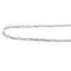 14K White Gold Concave Figaro Chain 5mm, 20in - 40 In