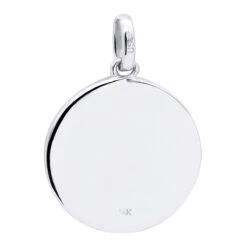 14K White Gold Cross In A Circle Diamond Pendant 0.33ct -H'Hen Sale Store 14k gold cross in a circle diamond pendant 033ct p 27295 back white