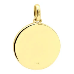 14K White Gold Cross In A Circle Diamond Pendant 0.33ct -H'Hen Sale Store 14k gold cross in a circle diamond pendant 033ct p 27295 back yellow