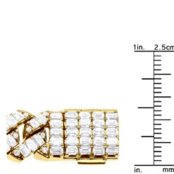 14K Yellow Gold Cuban Link Diamond Bracelet For Men 12mm 1/2in 24.5ct 14 14K Yellow Gold Cuban Link Diamond Bracelet For Men 12mm 1/2in 24.5ct -H'Hen Sale Store 14k gold cuban link diamond bracelet for men 12mm 12in 245ct 804085 ruler yellow