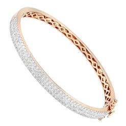 14K Yellow Gold Designer 2 Carat Diamond Bangle Bracelet For Women By Luxurman 11 14K Yellow Gold Designer 2 Carat Diamond Bangle Bracelet For Women By Luxurman -H'Hen Sale Store 14k gold designer 2 carat diamond bangle bracelet for women by luxurman ro