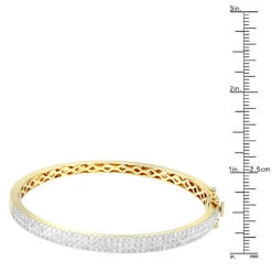 14K Yellow Gold Designer 2 Carat Diamond Bangle Bracelet For Women By Luxurman 14 14K Yellow Gold Designer 2 Carat Diamond Bangle Bracelet For Women By Luxurman -H'Hen Sale Store 14k gold designer 2 carat diamond bangle bracelet for women by luxurman rulerye