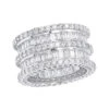 18K White Gold Designer Baguette Round Diamond Eternity Ring 7.8ct By Luxurman 1 18K White Gold Designer Baguette Round Diamond Eternity Ring 7.8ct By Luxurman -H'Hen Sale Store 14k gold designer baguette round diamond eternity ring 78ct by luxurman wh