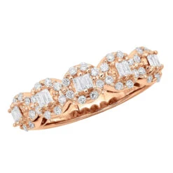 14K White Gold Designer Diamond Cluster Band 0.89ct -H'Hen Sale Store 14k gold designer diamond cluster band 089ct p 6094 ro