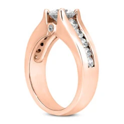 14K White Gold Designer Diamond Engagement Ring 0.88ct 16 14K White Gold Designer Diamond Engagement Ring 0.88ct -H'Hen Sale Store 14k gold designer diamond engagement ring 088ct p 25927 back rose 20220426