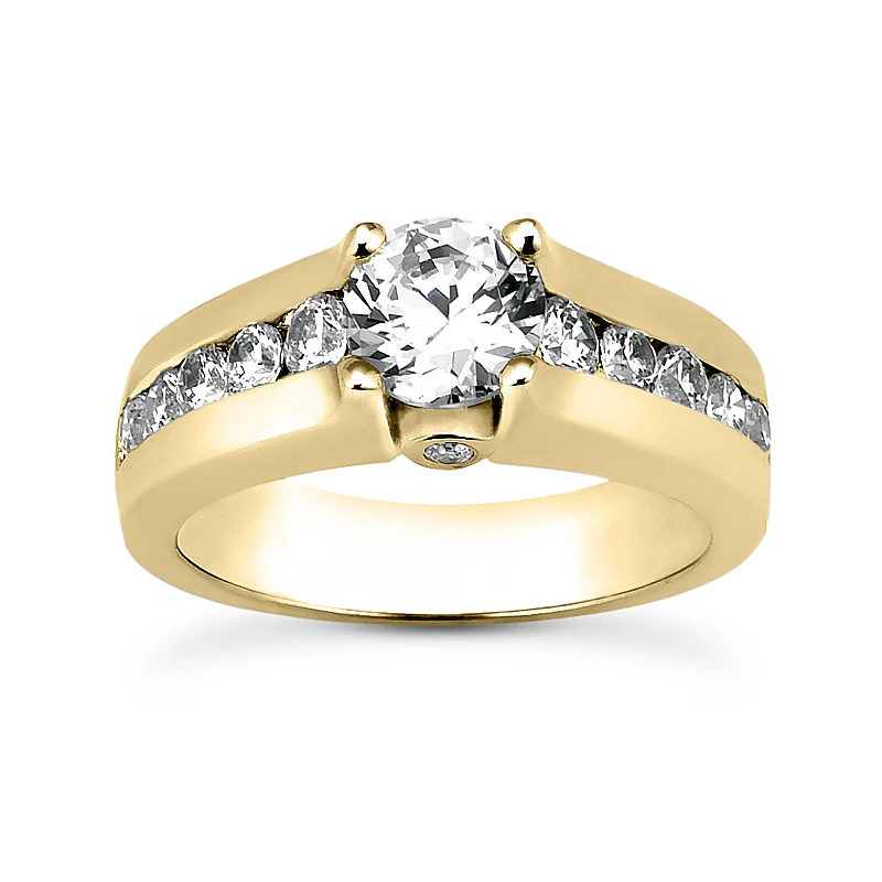14K White Gold Designer Diamond Engagement Ring 0.88ct 4 14K White Gold Designer Diamond Engagement Ring 0.88ct - Image 2