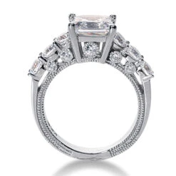 14K White Gold Designer Diamond Engagement Ring 0.99ct 2.6mm 19 14K White Gold Designer Diamond Engagement Ring 0.99ct 2.6mm -H'Hen Sale Store 14k gold designer diamond engagement ring 099ct p 26903 additional white