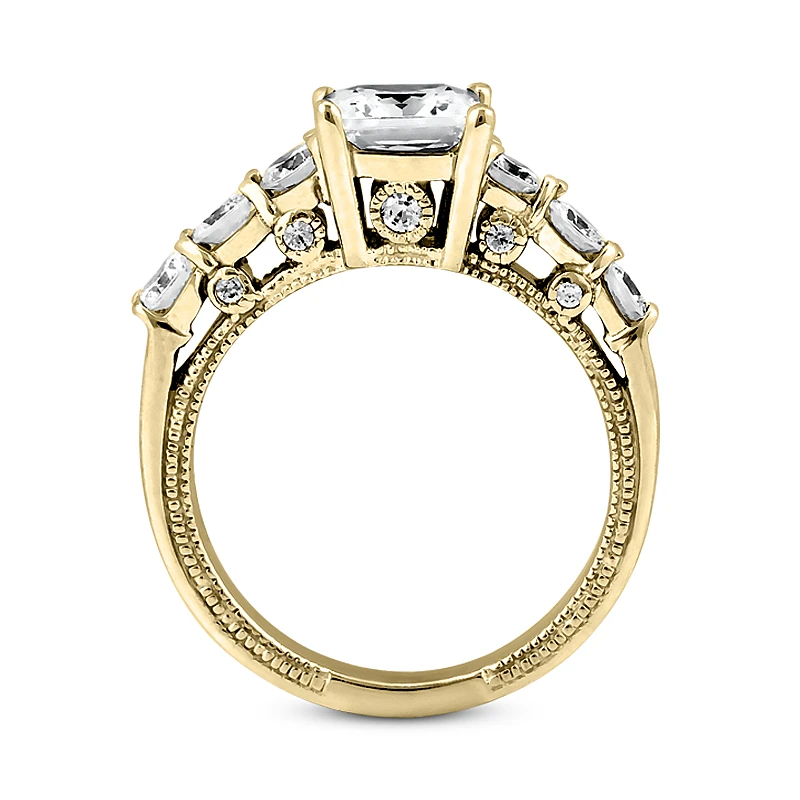 14K White Gold Designer Diamond Engagement Ring 0.99ct 2.6mm 10 14K White Gold Designer Diamond Engagement Ring 0.99ct 2.6mm - Image 8