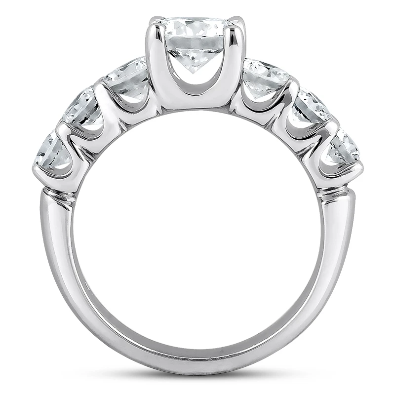 14K White Gold Designer Diamond Engagement Ring 1.45ct 11 14K White Gold Designer Diamond Engagement Ring 1.45ct - Image 9