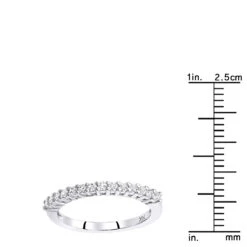 14K White Gold Designer Prong Set Diamond Engagement Ring Band 0.21ct 12 14K White Gold Designer Prong Set Diamond Engagement Ring Band 0.21ct -H'Hen Sale Store 14k gold designer diamond engagement ring band 021ct p 26294 rulerwh