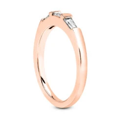 14K White Gold Baguette Diamond Engagement Ring Band 0.23ct 13 14K White Gold Baguette Diamond Engagement Ring Band 0.23ct -H'Hen Sale Store 14k gold designer diamond engagement ring band 023ct p 23063 back rose 20220426