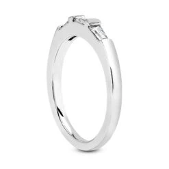 14K White Gold Baguette Diamond Engagement Ring Band 0.23ct 11 14K White Gold Baguette Diamond Engagement Ring Band 0.23ct -H'Hen Sale Store 14k gold designer diamond engagement ring band 023ct p 23063 back white 20220426