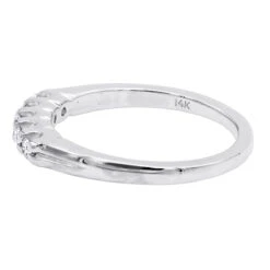 14K White Gold Designer Prong Set Diamond Engagement Ring Band 0.25ct 13 14K White Gold Designer Prong Set Diamond Engagement Ring Band 0.25ct -H'Hen Sale Store 14k gold designer diamond engagement ring band 025ct p 26215 backwh