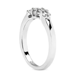 Ultra Thin 14K White Gold Designer Diamond Engagement Ring Band 0.28ct -H'Hen Sale Store 14k gold designer diamond engagement ring band 028ct p 26381 back white 20220426