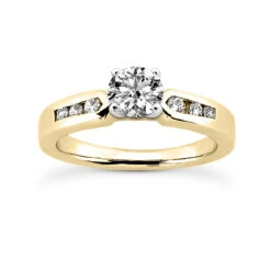14K White Gold Designer Diamond Engagement Ring Set 0.85ct 21 14K White Gold Designer Diamond Engagement Ring Set 0.85ct -H'Hen Sale Store 14k gold designer diamond engagement ring set 085ct p 25920 back yellow 20220426
