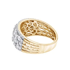 14K Yellow Gold Designer Diamond Wedding Band For Women 2 Carat Luxurman Ring 15 14K Yellow Gold Designer Diamond Wedding Band For Women 2 Carat Luxurman Ring -H'Hen Sale Store 14k gold designer diamond wedding band for women 2 carat luxurman ring backye