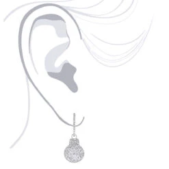 14K White Gold Diamond Circle Earrings 1.95ct -H'Hen Sale Store 14k gold diamond circle earrings 195ct bodwh