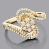 14K Yellow Gold Diamond Cluster Ring 0.56ct -H'Hen Sale Store 14k gold diamond cluster ring 056ct p 40595