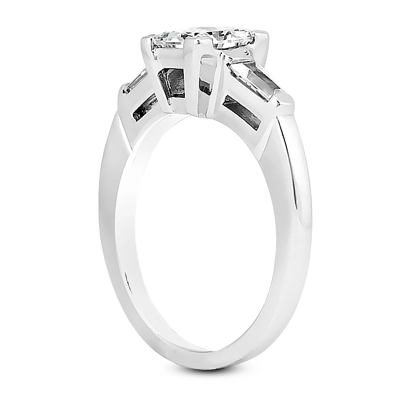 14K White Gold Diamond Designer Engagement Ring 0.52ct 6 14K White Gold Diamond Designer Engagement Ring 0.52ct - Image 4