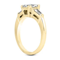 14K White Gold Diamond Designer Engagement Ring 0.52ct 12 14K White Gold Diamond Designer Engagement Ring 0.52ct -H'Hen Sale Store 14k gold diamond designer engagement ring 052ct p 25103 back yellow 20220426