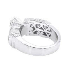 14K White Gold Diamond Designer Engagement Ring 3.38ct 13 14K White Gold Diamond Designer Engagement Ring 3.38ct -H'Hen Sale Store 14k gold diamond designer engagement ring 338ct p 28981 backwh