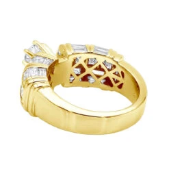 14K White Gold Diamond Designer Engagement Ring 3.38ct 14 14K White Gold Diamond Designer Engagement Ring 3.38ct -H'Hen Sale Store 14k gold diamond designer engagement ring 338ct p 28981 backye