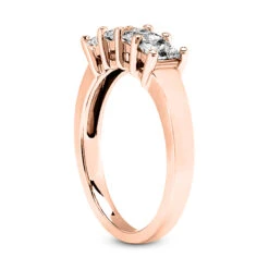 14K White Gold 4 Stone Diamond Designer Engagement Ring Band 0.40ct 13 14K White Gold 4 Stone Diamond Designer Engagement Ring Band 0.40ct -H'Hen Sale Store 14k gold diamond designer engagement ring band 040ct p 28800 back rose