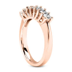 Thin 14K White Gold Diamond Designer Engagement Ring Band 0.40ct -H'Hen Sale Store 14k gold diamond designer engagement ring band 040ct p 28816 back rose