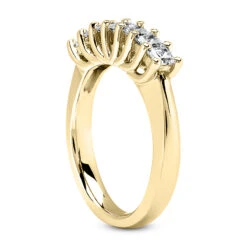 Thin 14K White Gold Diamond Designer Engagement Ring Band 0.40ct -H'Hen Sale Store 14k gold diamond designer engagement ring band 040ct p 28816 back yellow